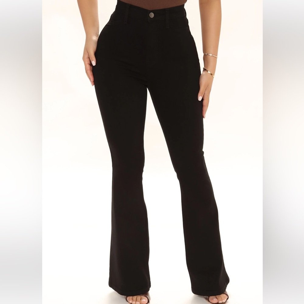 Fashion nova flared stretch denim pants - Picture 3 of 11